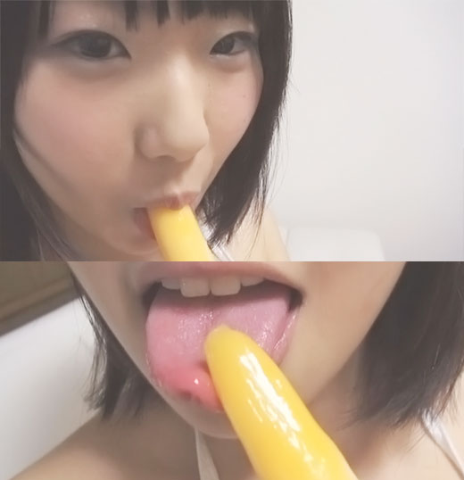 ☆Cモデル るみちゃんシリーズ⑤ 棒アイス舐め マイクロビキニ(白) 擬似フェラで汁まみれ ☆Cモデル るみちゃんシリーズ⑤ 棒アイス舐め マイクロビキニ(白) 擬似フェラで汁まみれ