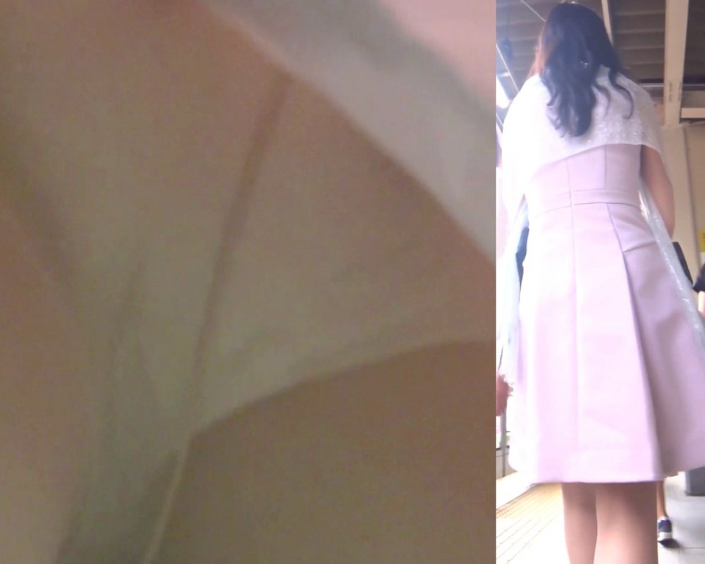 パンチラ OLさん パーティドレスの中の白パンツ激写 パンチラ OLさん パーティドレスの中の白パンツ激写